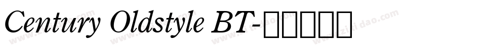 Century Oldstyle BT字体转换